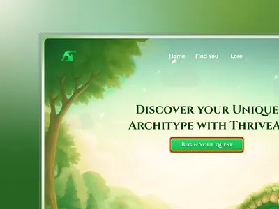 Thrive Hero Section Exploration ai design game hero section landing page learning logo productivity ui ux