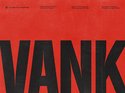 GC Vank - Strong Bold Condensed branding clean condensed design display elegant font font glyph glyphonic graphic design logo modern neutral poster sansserif strong typeface typography webfont