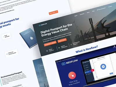 NeoFlow-Modern Webflow landing page Project branding landing page ui ux web design webflow website website designer website development