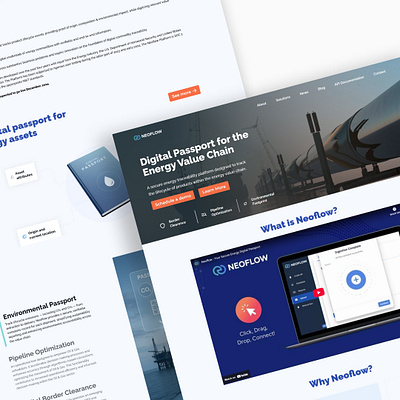 NeoFlow-Modern Webflow landing page Project branding landing page ui ux web design webflow website website designer website development