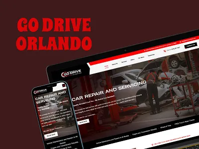 Go Drive Orlando Website Design app design branding design graphic design logo typography ui website design