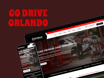Go Drive Orlando Website Design app design branding design graphic design logo typography ui website design