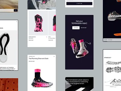 TERRASKIN X00/C - Product Showcase clean clean design dark mode design e commerce footwear product product showcase showcase sneakers sportswear ui design user experience user interface ux ux design uxui design