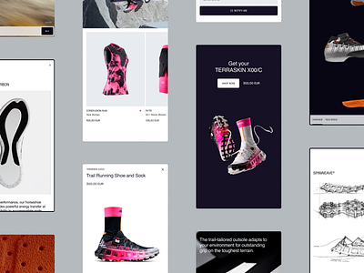 TERRASKIN X00/C - Product Showcase clean clean design dark mode design e commerce footwear product product showcase showcase sneakers sportswear ui design user experience user interface ux ux design uxui design