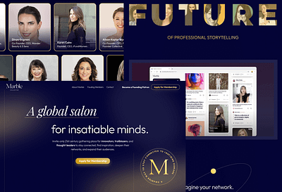 Web Design for Marble Collective | A global salon for insatiable design elegant style female website marble marble collective ui ux web wordpress