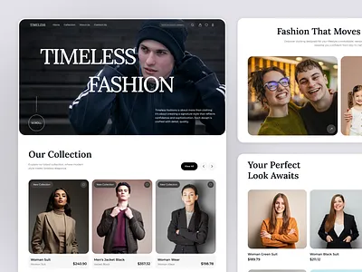 Fashion Ecommerce Landing page design e shop website ecommerce fashion fashion landing page landing landing page lifestyle marketing online product design shop store ui uiux uiux design unique website