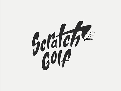 Scratch Golf Logo branding custom type golf golf logo logo logotype scratch scratch off sports type typography vector