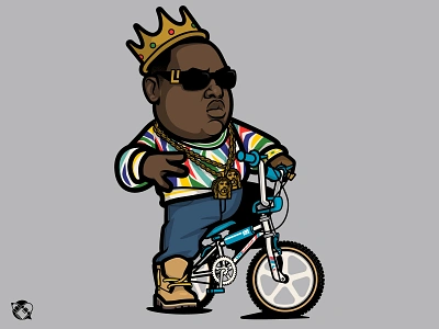 Go Big! biggie bmx character design graphics illustration t shirt design vector vector design