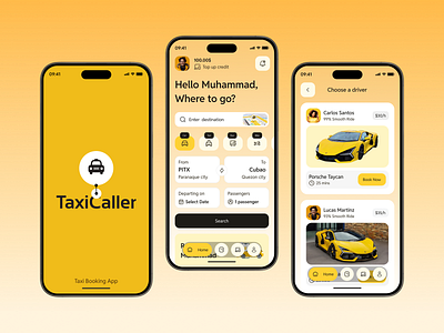 TAXI BOOKING APP BRANDING | UI/UX app design app interfaces application best app design booking finance illustration ios mobile mobile ui design mobile ux modern app ui modern ui navbar product design search bar taxi ui ux web design