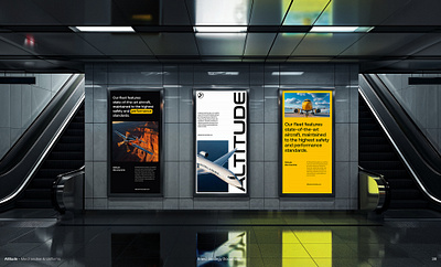 Flight-Inspired Branding Posters bold typography brand strategy branding clean layout creative direction design inspiration graphic art graphic design marketing campaign marketing collateral minimalist poster modern design outdoor ads poster design print advertising transportation design travel industry visual identity