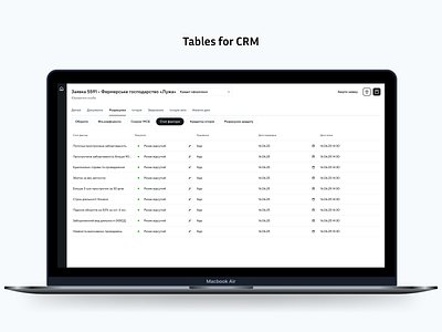 CRM Tables tables ux web