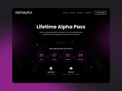 Alphalytics. Website – UI/UX 3d illustration crypto design illustration nft ui uiux ux web web3 webdesign