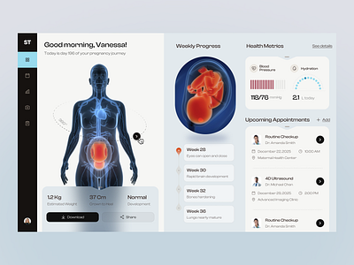 Seto - Pregnancy Progress Web App baby dashboard doctor health medicine period period tracker periods phr prefnancy planner pregnancy pregnancy progress pregnant tracker web web app women women health