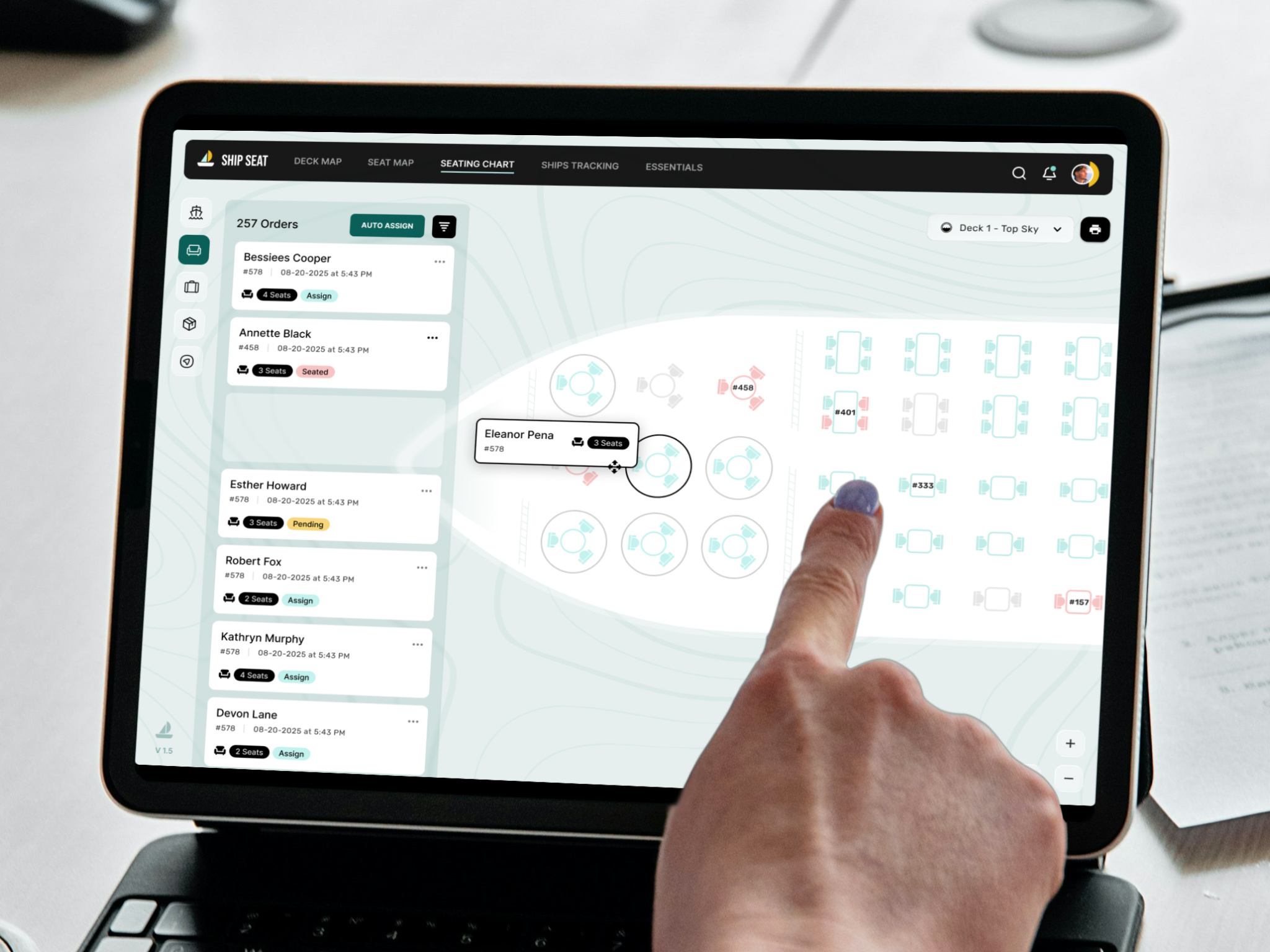 Example of 🛳️ SHIP SEAT - Seating Chart (V2)
