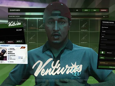 Venturas Roleplay / UI&UX GTA V branding character creator character skin css custom ui documents eq fivem fivem ui fivem ui design green gta logo ox inventory roleplay scoreboard scripts ui ux venturasrp