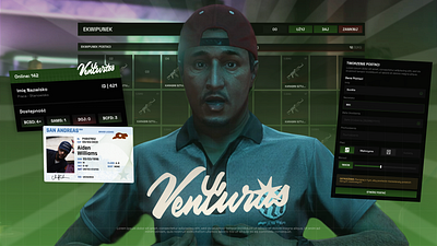 Venturas Roleplay / UI&UX GTA V branding character creator character skin css custom ui documents eq fivem fivem ui fivem ui design green gta logo ox inventory roleplay scoreboard scripts ui ux venturasrp