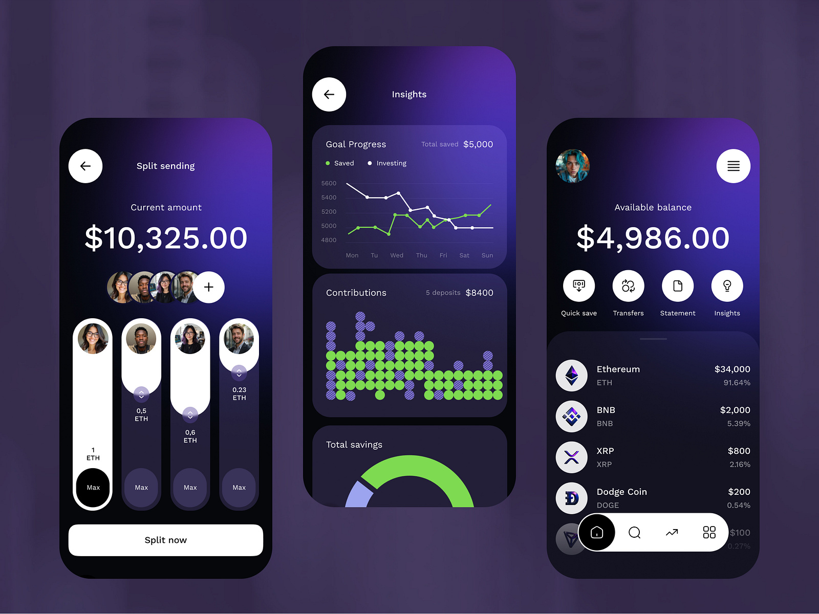 Crypto Wallet & Investment App by Tino on Dribbble