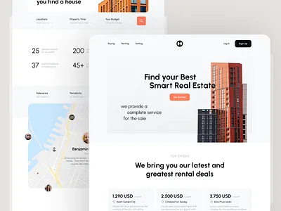 🏠 Real Estate Website | Hyperactive apartement architecture branding building design graphic design home house landing page logo product design real estate real estate website ui ux web design website website design