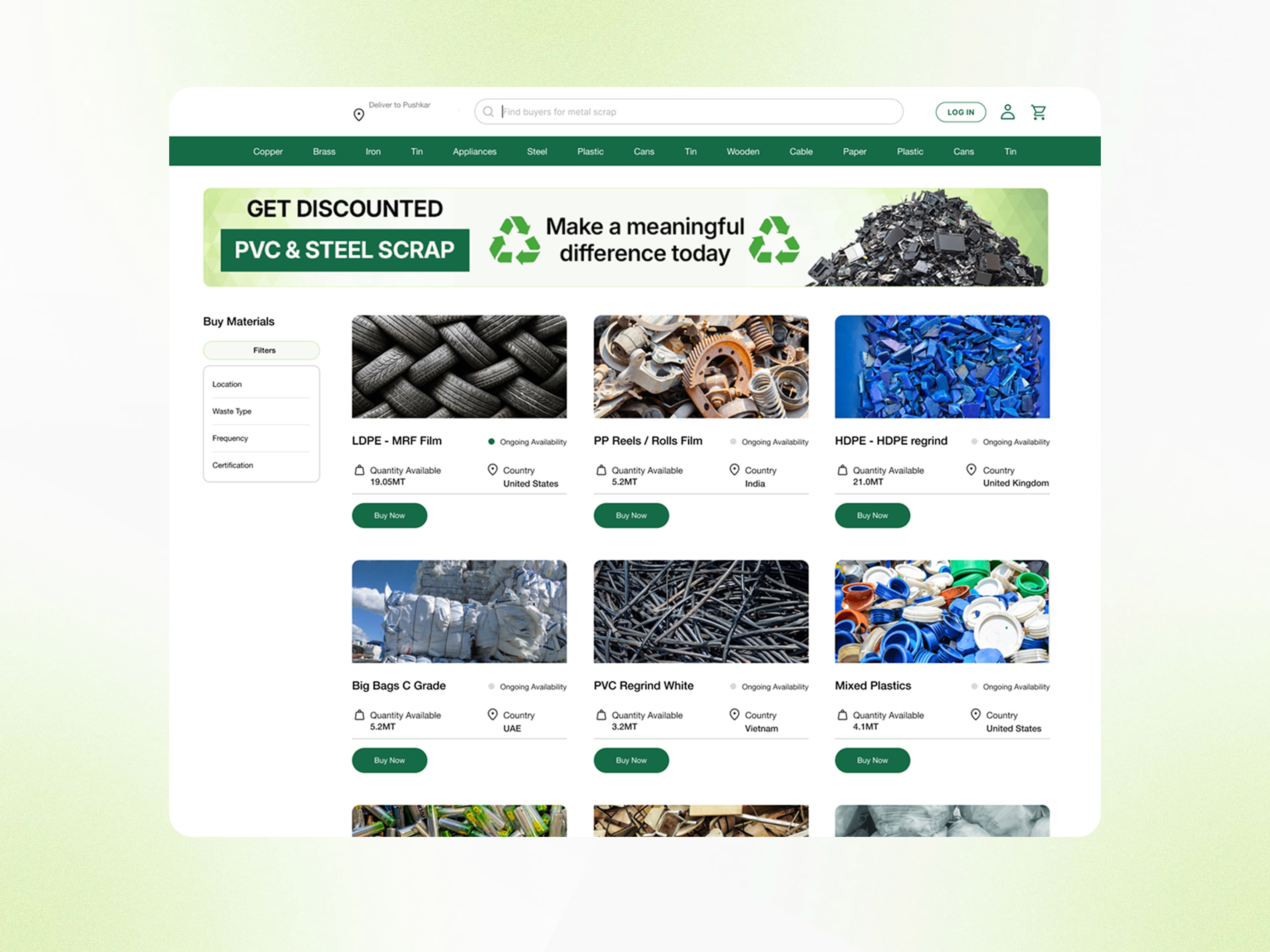 Widget and UI Design for a Waste Management Company ui design uiux ux design web design website design