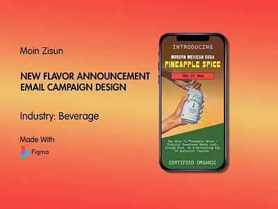 New Flavor Announcement Email Design branding email email design email marketing figma email figma email design graphic design klaviyo klaviyo email design