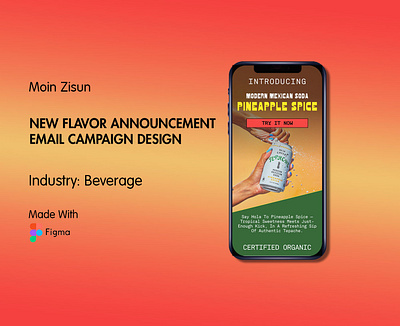 New Flavor Announcement Email Design branding email email design email marketing figma email figma email design graphic design klaviyo klaviyo email design