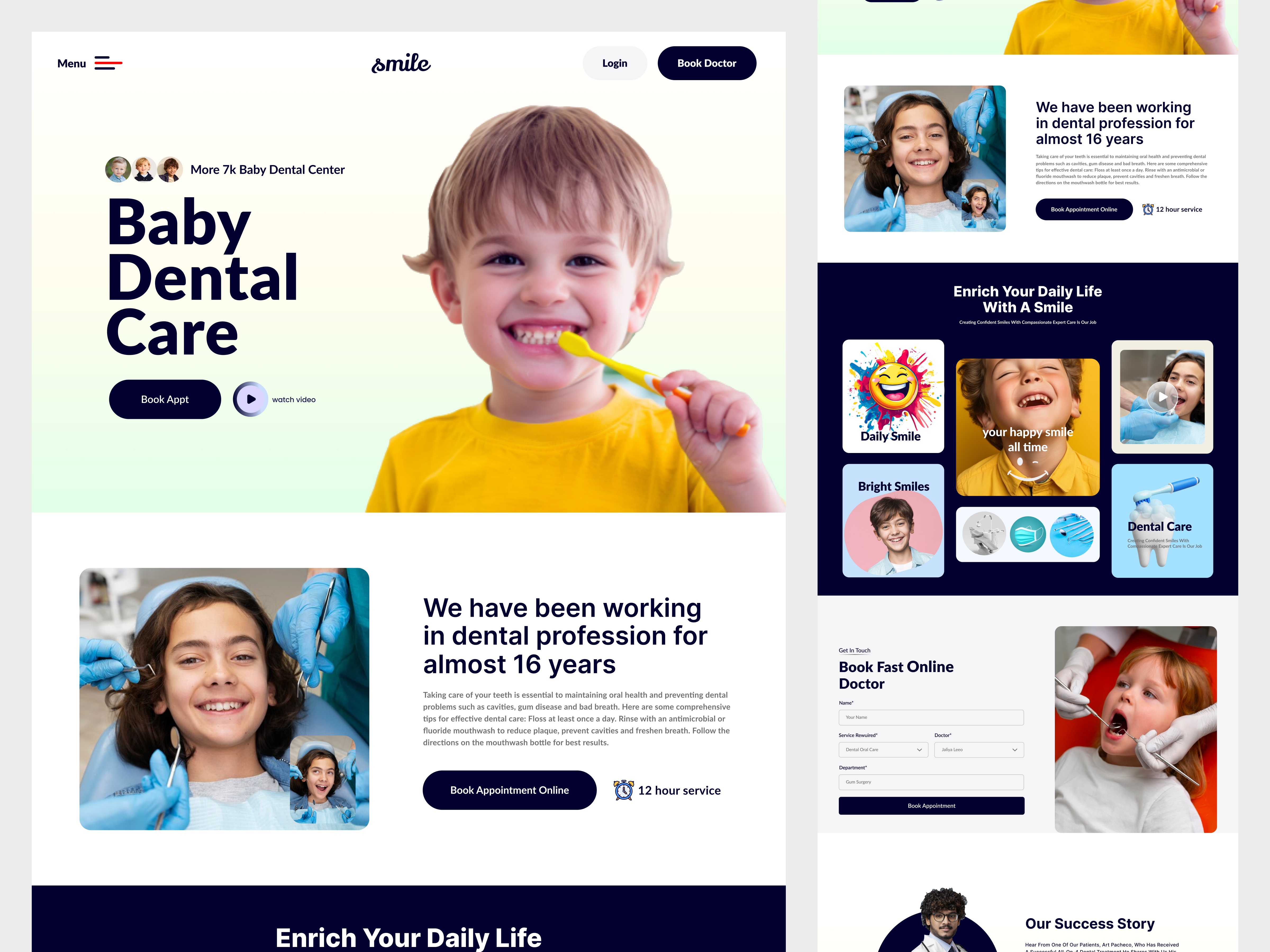 Dental Website Landing Page Design. dental dental care dental care website dental landing dental landing page website website design