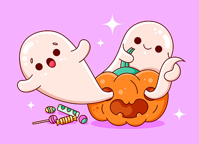 Holiday spirits 👻 2d character concept design illustration vector visual