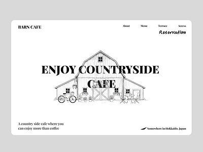 A Cute Countryside Cafe's Website development graphic design ui web web design website