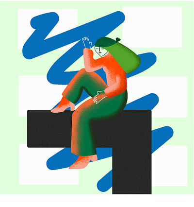 the girl beautiful girl graphic design green vector woman