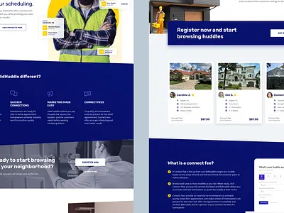 BH-Pros Landing Page branding design graphic design illustration landing page ui ux