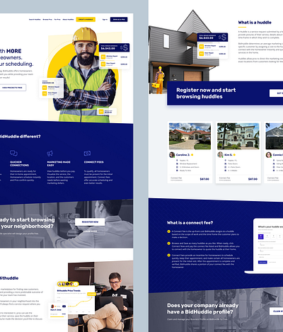 BH-Pros Landing Page branding design graphic design illustration landing page ui ux