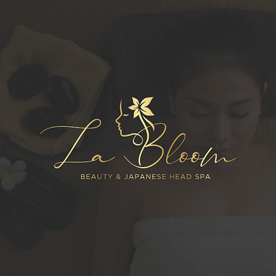 Custom Logo Design for Spa, Beauty Salon Branding beauty salon logo custom logo design custom spa logo feminine logo design flower logo design head spa logo holistic branding massage therapy logo salon branding logo therapy logo design wellness logo design yoga logo design