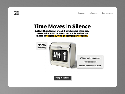 Designed Product Hero In Live Site