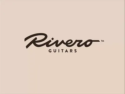 Rivero _ logotype process authentic calligraphy custom flow fun guitars handlettering handmade lettering logo process script solid standout type unique vector video
