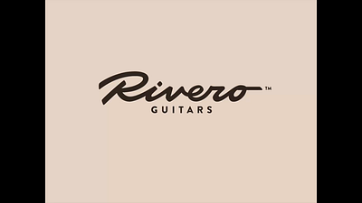 Rivero _ logotype process authentic calligraphy custom flow fun guitars handlettering handmade lettering logo process script solid standout type unique vector video