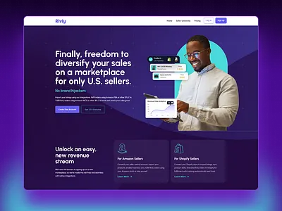 🚀 Rivly – Website Design branding design graphic design illustration ui ux web website
