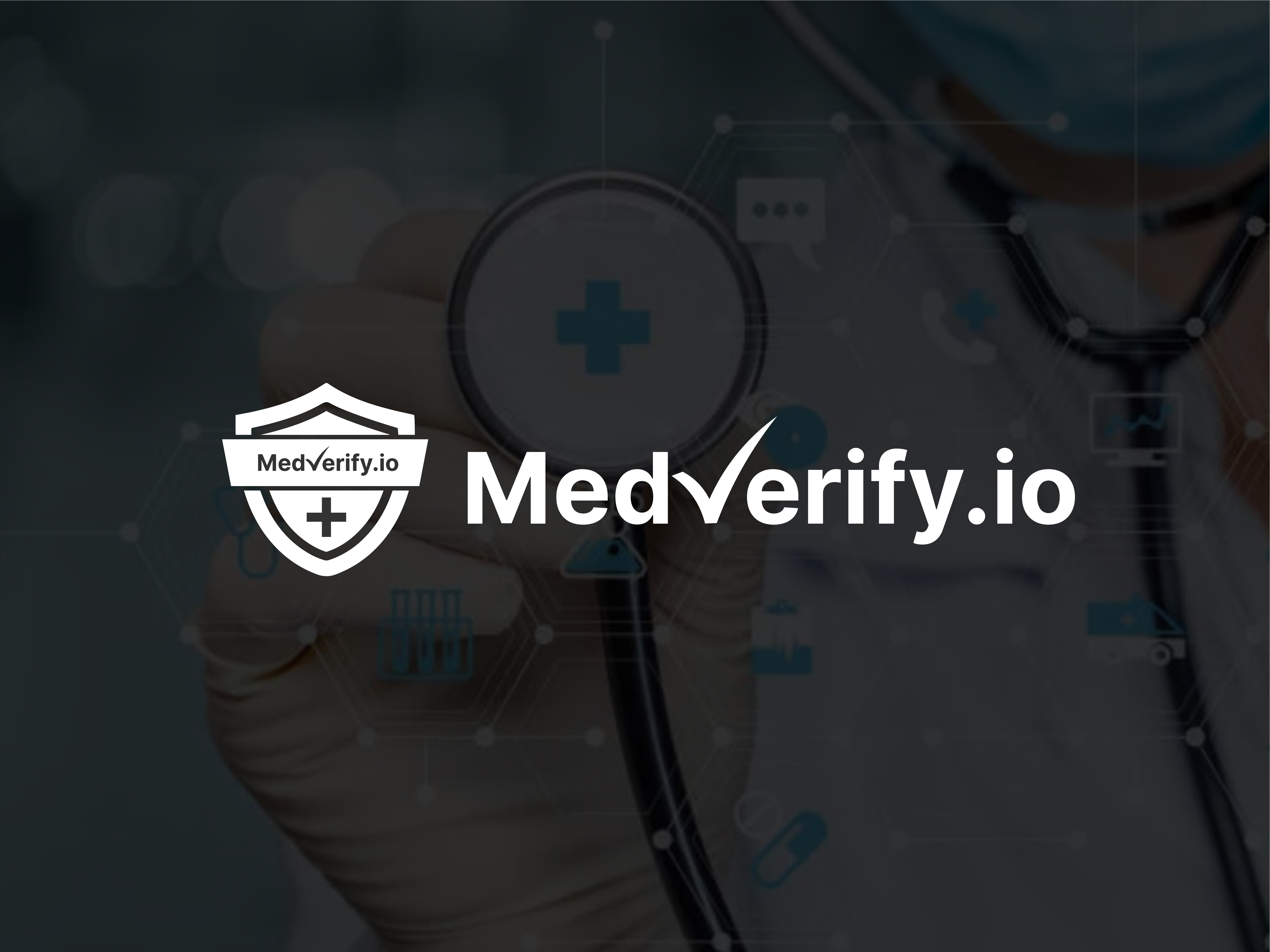 MedVerifyio Medical logo design b2b business b2b logo brandidentity branding business logo cleanlogo design full branding graphic design health logo healthcarebrand healthtech logo logo design medical medical logo medverifyio minimallogo modern logo pharmacylogo
