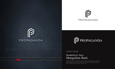 PROPAGANDA - minimalist monogram logo black branding design flat graphic design illustration logo logo design minimal minimalist logo monogram simple ui unique white