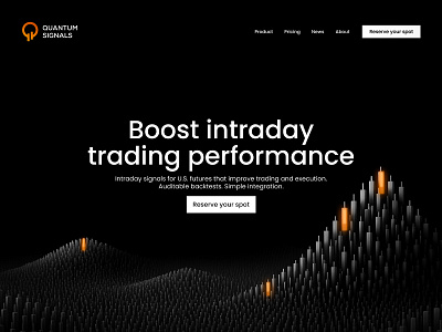 Quantum Signals — AI-Powered Intraday Trading Platform aitrading darkui financialtechnology fintech minimaldesign quantumsignals tradingplatform uiuxdesign webdesign webdevelopment
