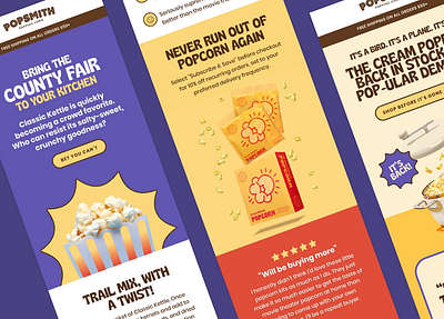 Popsmith Email Designs for Klaviyo animation branding ecommerce email design email designer email flow email marketing klaviyo popsmith ui