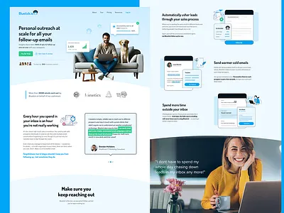 Bluetick.io Web Design branding design graphic design illustration ui ux web web design