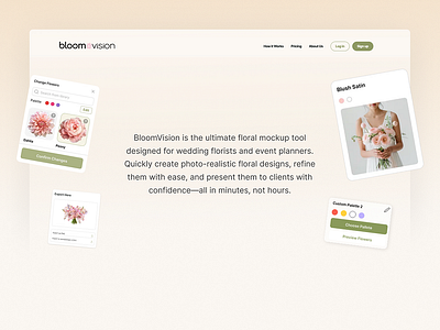 🌸 BloomVision Website Design branding design graphic design illustration ui uiux ux web web design website