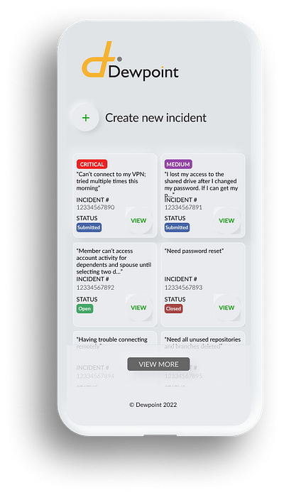 incident status view concept 1