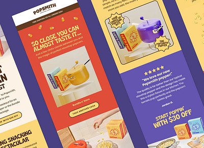 Popsmith Email Designs + Animations branding ecommerce email animation email design email marketing klaviyo popsmith shopify web design