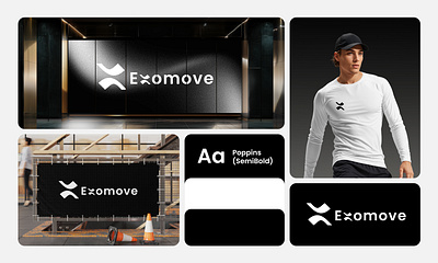 Iconic Logo for Exomove Tiem america startup branding bold sports logo concept branding case study branding for medical technology minimalist tech logo design modern minimalist logo design outdoor adventure brand identity sports and medical logo design technology logo therapeutic healthcare logo wearable mobility branding