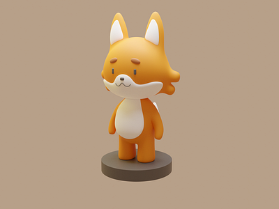 Chibi Fox by 3d.duckling on Dribbble