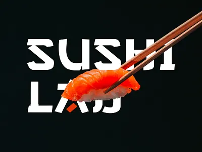 Sushi Logo and Lab Tube Combination logo asian food chinese food fish logo japanese logo seafood logo sushi logo