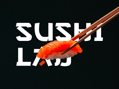 Sushi Logo and Lab Tube Combination logo asian food chinese food fish logo japanese logo seafood logo sushi logo