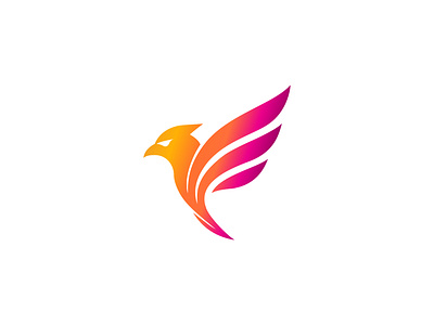Creative & Versatile Bird Logo, Logo Design, Modern logo animal bird logo brand mark branding colorful logo falcon fly gradient logo hawk illustration logo design logomark mark modern professional logo sleek design symbol tourism logo design travel logo wing
