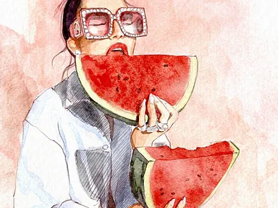 digital watercolor sketch digital watercolor illustration procreate